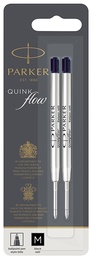 Черный стержень для шариковых ручек Parker QuinkFlow Z08 (M - 1мм), в блистере (2шт)